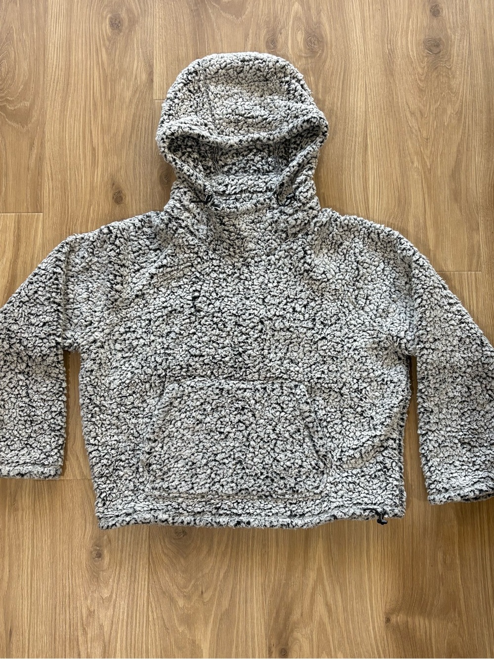 PINK Victoria's Secret Gray Sherpa Hoodie